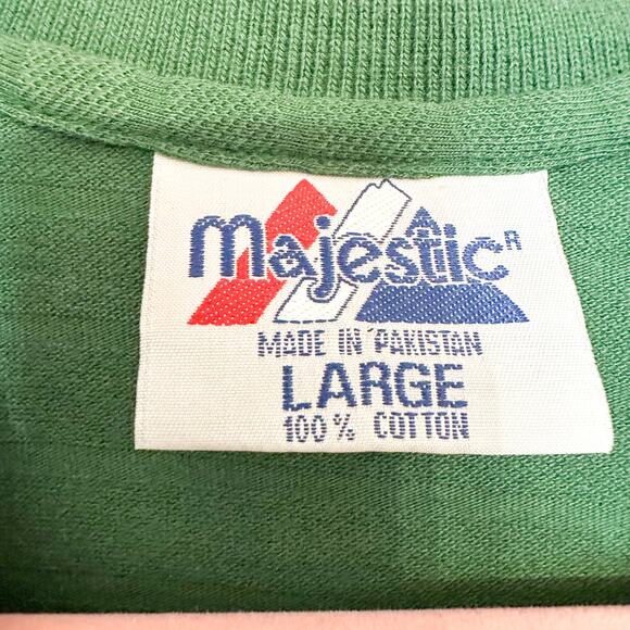 NFL 1990's Green Bay Packers Men's Polo Embroidered Logo Green Cotton - Picture 4 of 4